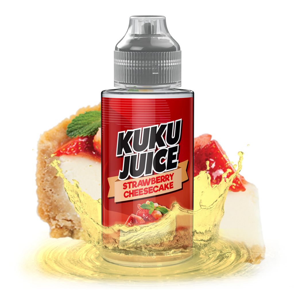 Strawberry Cheesecake E-Liquid 100ml | Dessert Vape Juice UK Strawberry Cheesecake E-Liquid 100ml | Dessert Vape Juice UK