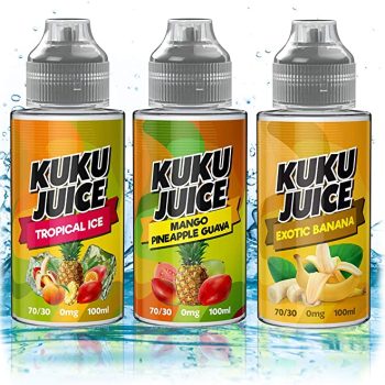 TRIPLE Tropical pack Premium Ecig Vape Juice